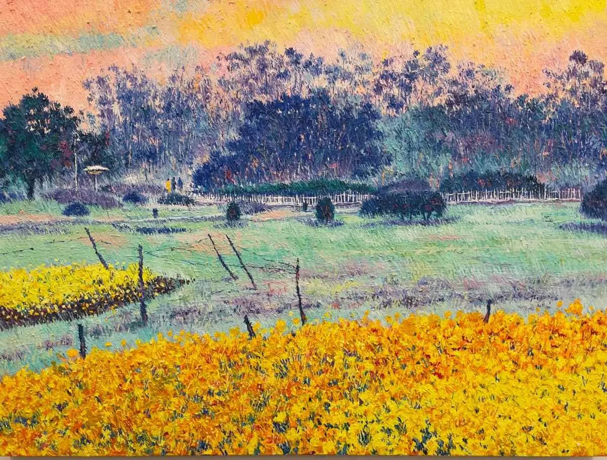 Breath of Early Summer — Oil on canvas by Abid Khan