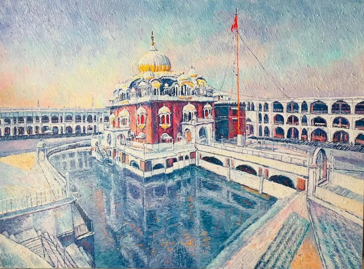 Untitled — Oil on canvas by Abid Khan